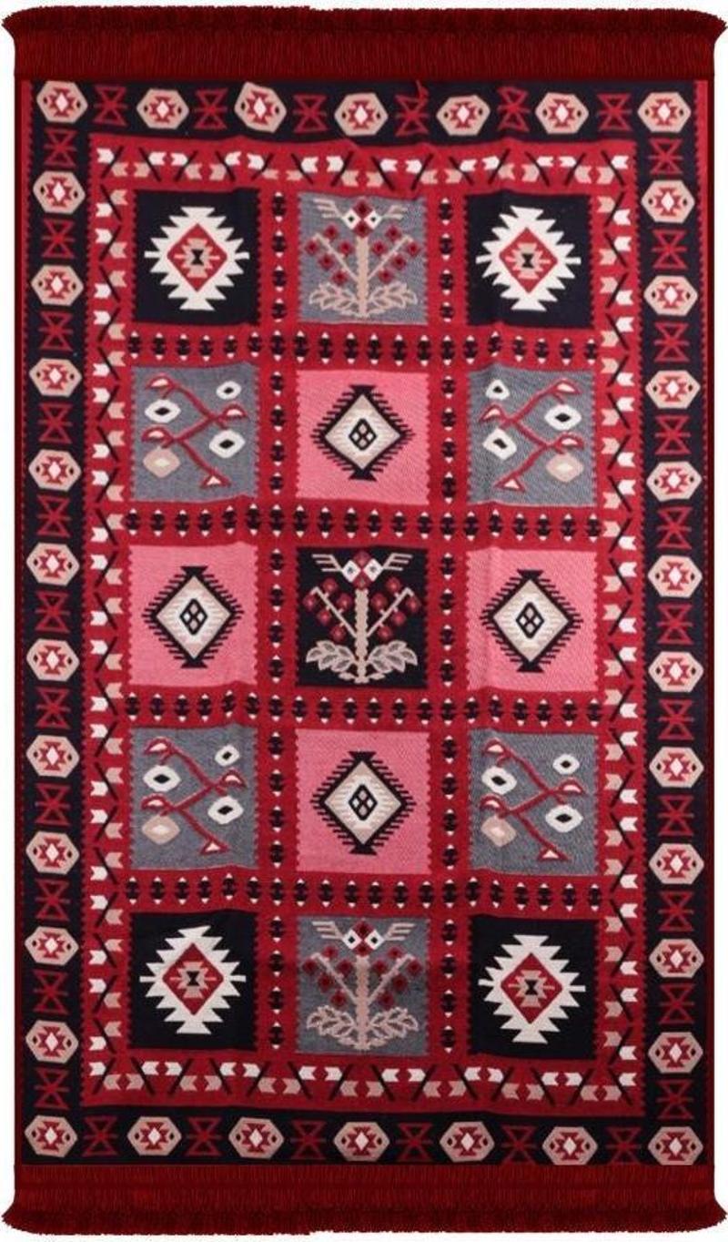 Çift Taraflı Kilim, Makinede Yıkanabilir, Modern Desenli, 80*150 cm, SA1619B