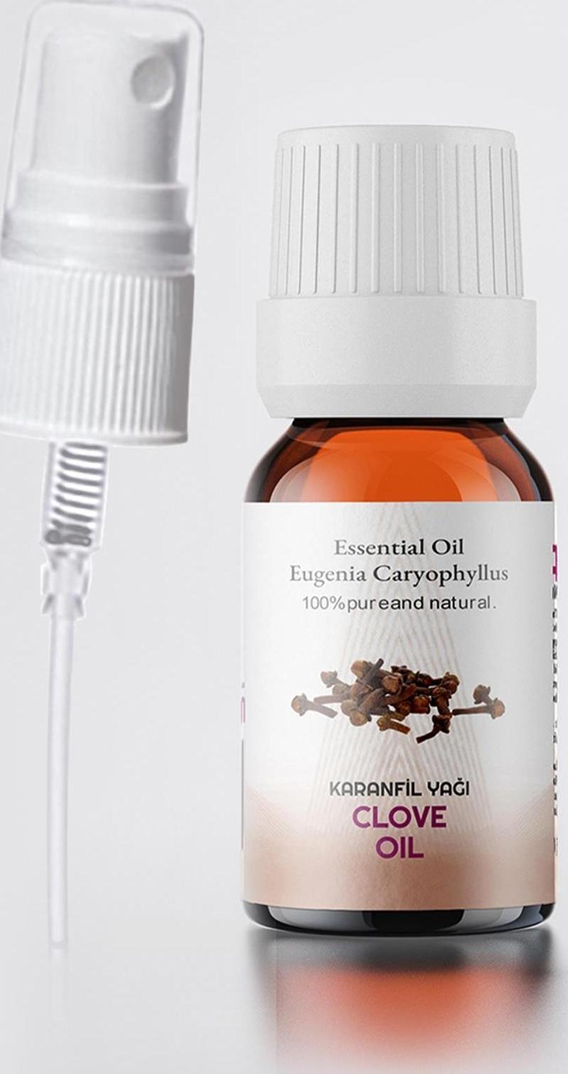 Karanfil Yağı, %100 Doğal Uçucu Yağ, Clove Oil 10 ml Sprey Başlıklı