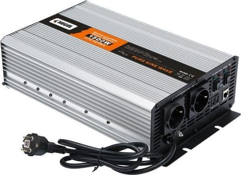 1500 Watt 12 Volt Tam Sinüs Inverter Ac 220v Şarjlı -