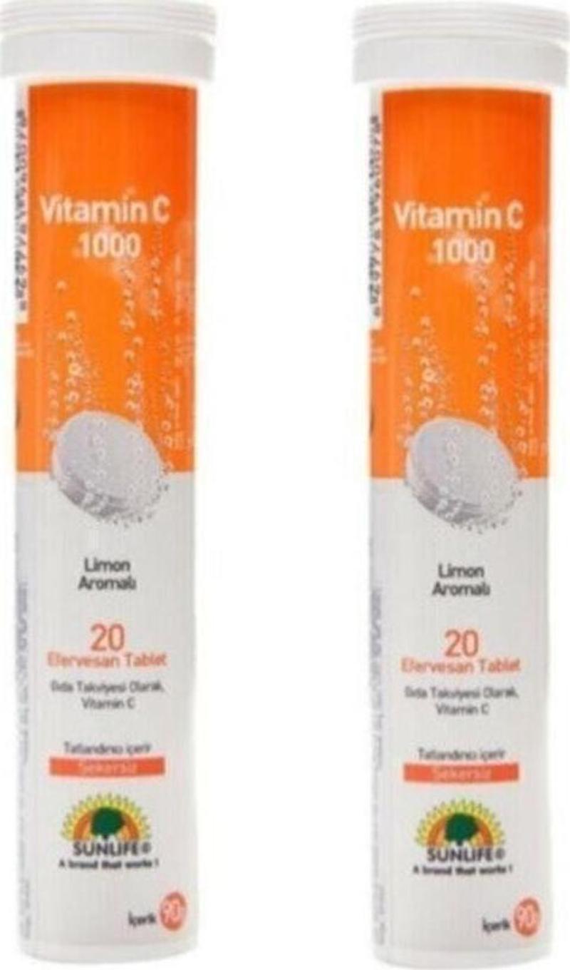 Vitamin C 1000mg 20 Tablet 2 Adet