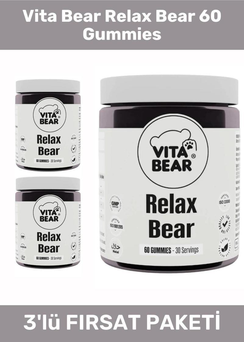 Relax Bear 60 Gummies - 3 Adet