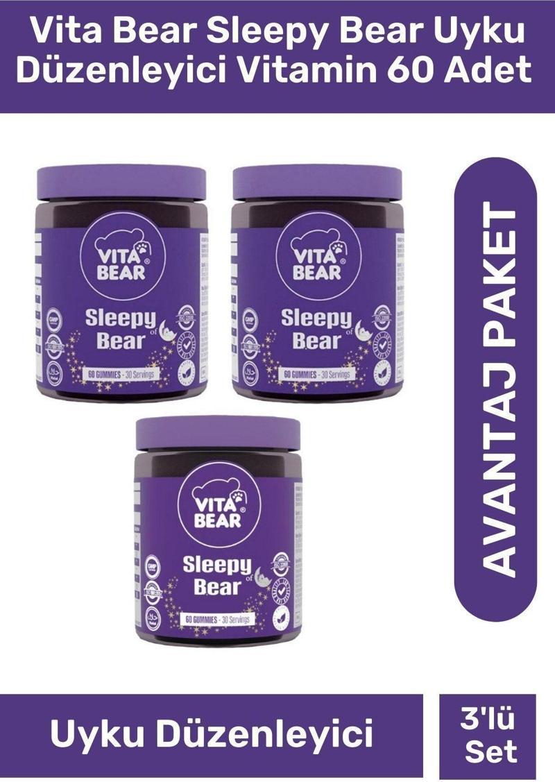 Sleepy Bear Uyku Düzenleyici Vitamin 60 Adet 3'lü Paket