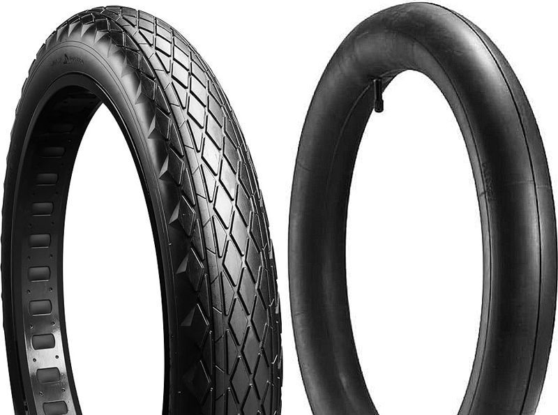 20x4.00 3mm Zırhlı 1 İç+1 Dış Fat Bike Lastik Seti