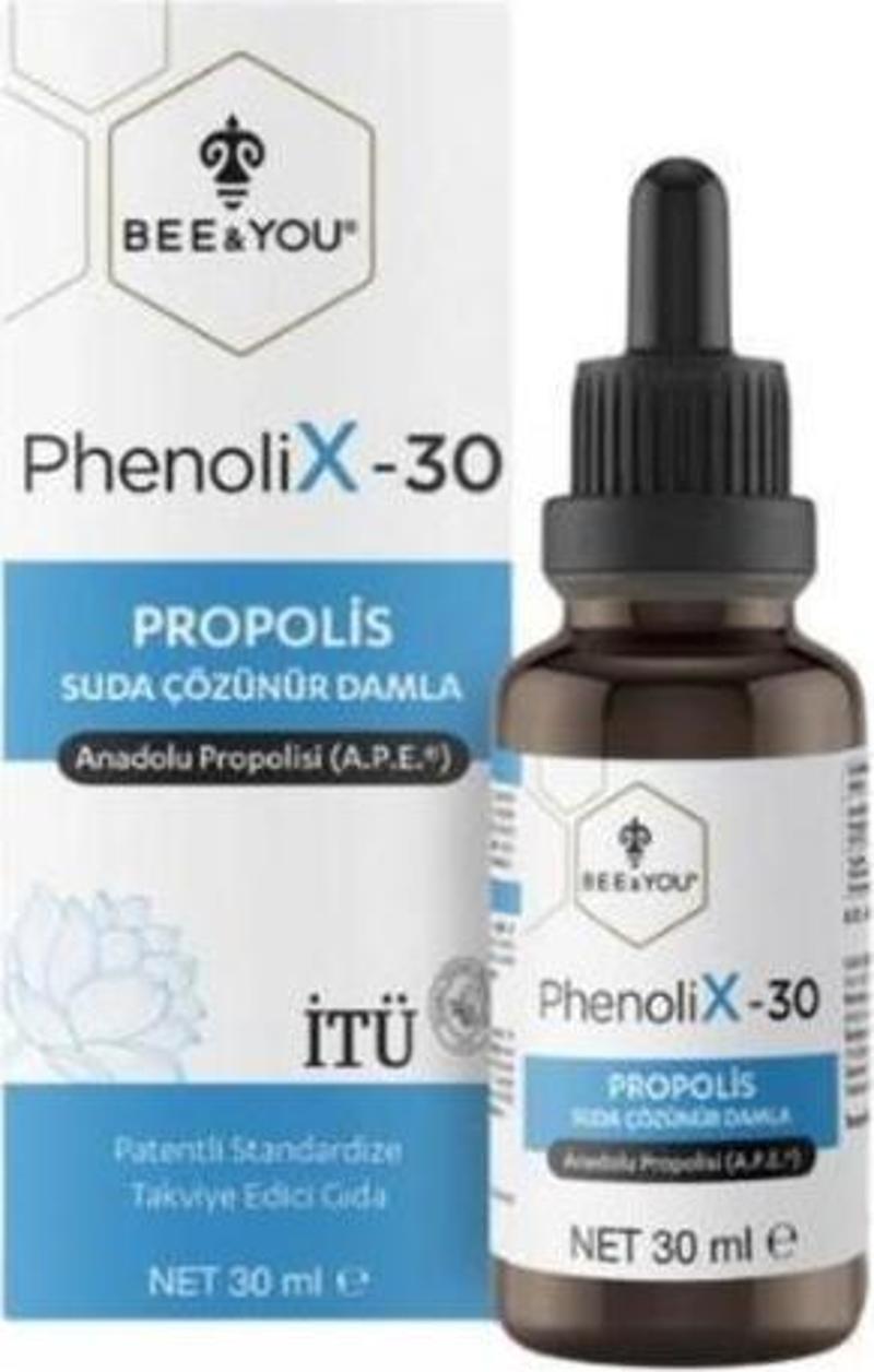 BEE & YOU PhenoliX-30 Propolis Suda Çözünür Damla 30 ml