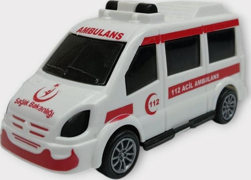 Çek Bırak Arabalar İş Araçları 10 Cm - Ambulans