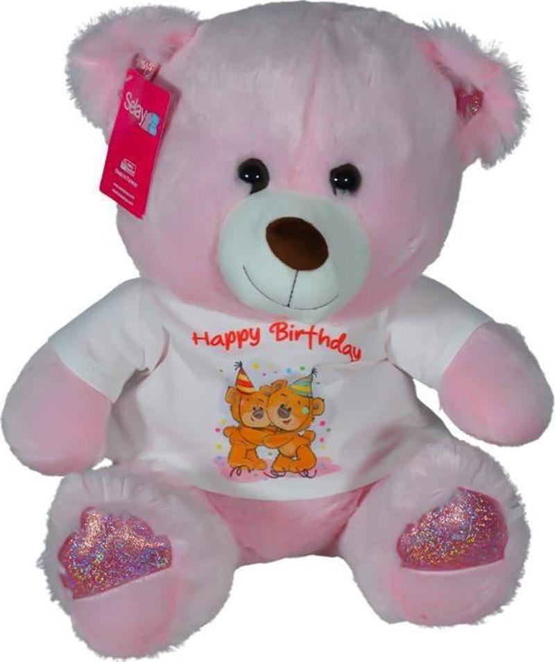 Pelüş Oturan Ayı Pembe 0132