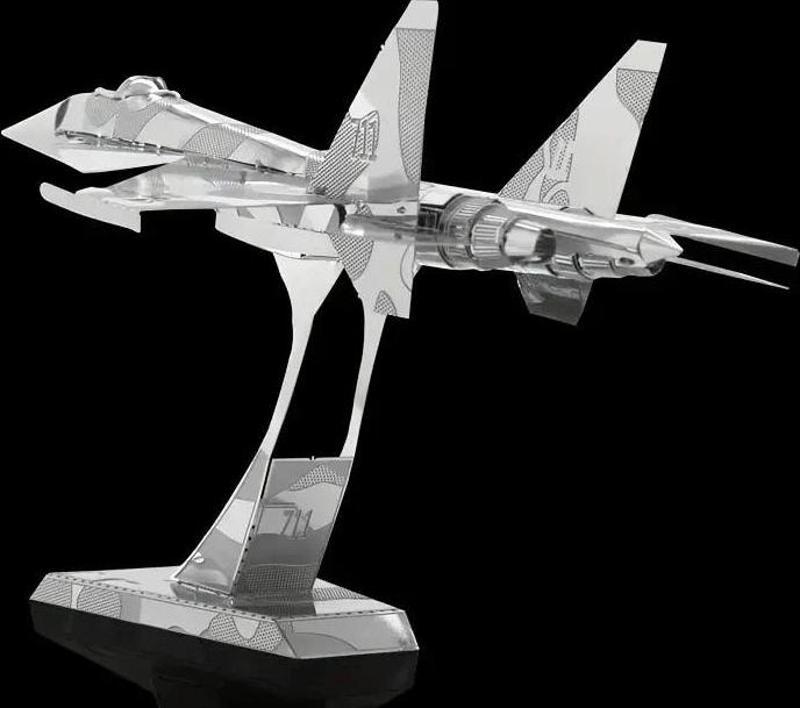 3D Metal Puzzle Bulmaca Rus Savaş Uçak SU-34 14+