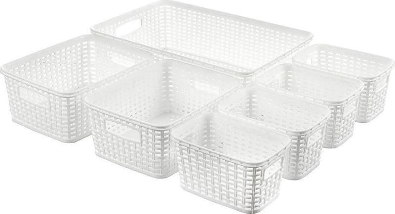 Rattan Organizer Sepet Set 7 Parça