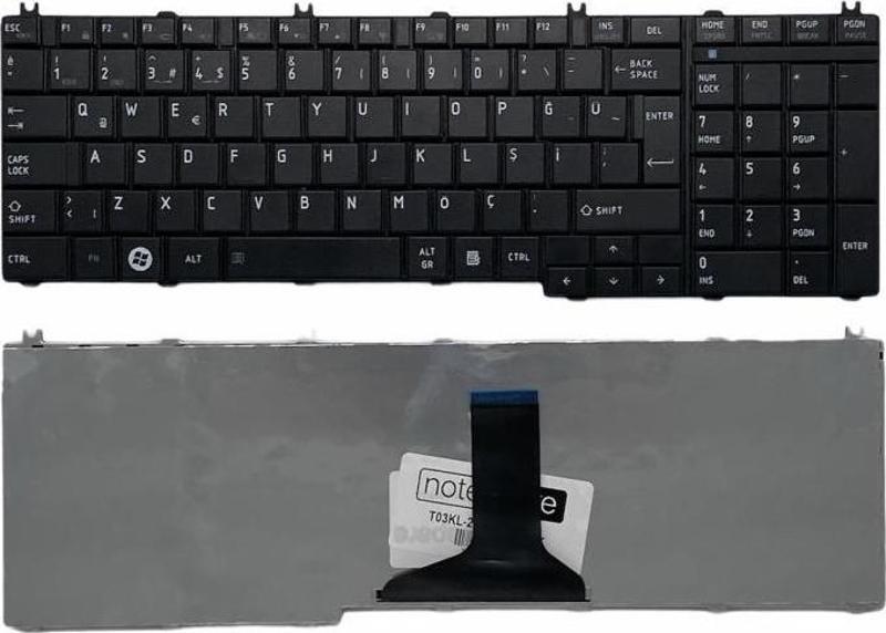 Toshiba Satellite L775-124, L775-12E Uyumlu Laptop Klavye Siyah TR