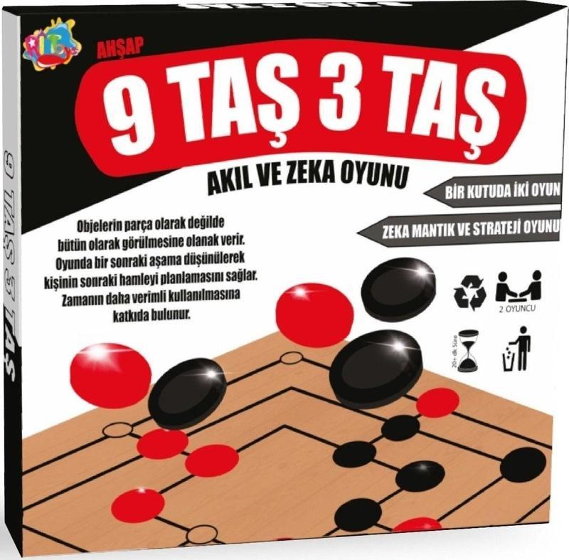 9 Taş 3 Taş Oyunu