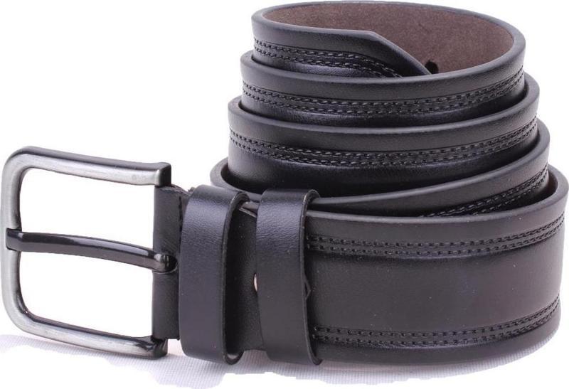 DMK26-452 Siyah 4.5 cm Suni Deri Erkek Kemer