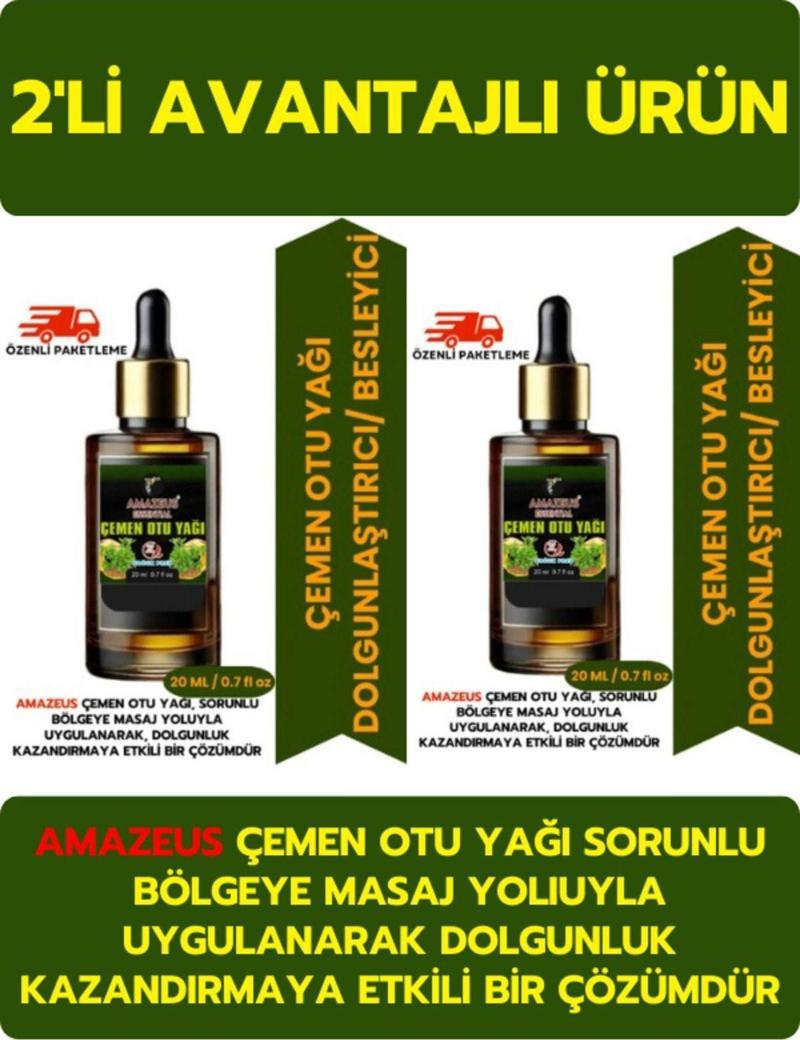 Çemen Otu Yağı 2'Li (%100 Saf Ve Doğal) Besleyici Etki (2*20 Ml / 0.7 Fl Oz) ****