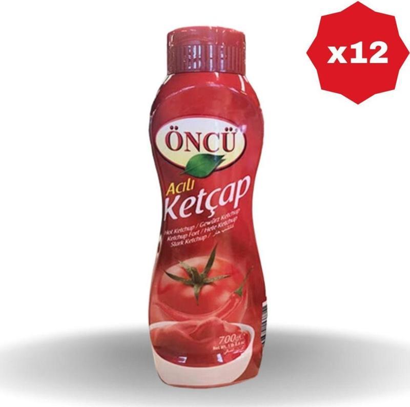 Ketçap Acılı 700 Gr - (12 Adet)