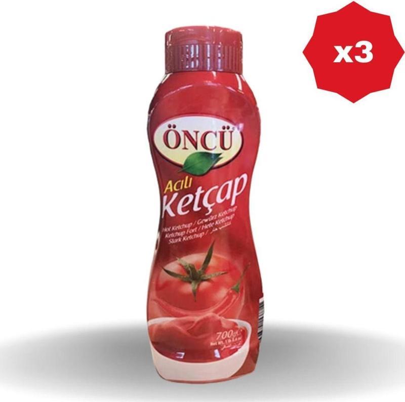 Ketçap Acılı 700 Gr - (3 Adet)