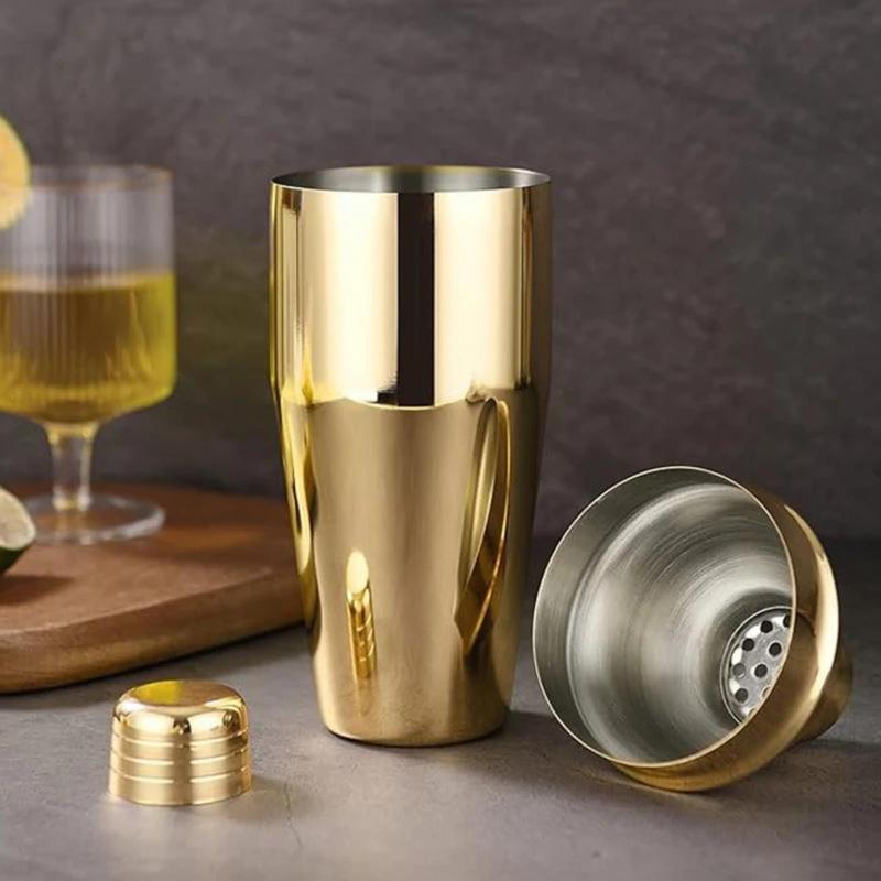 Çelik Gold Kaplama 700 ml Kokteyl Shaker Karıştırıcı