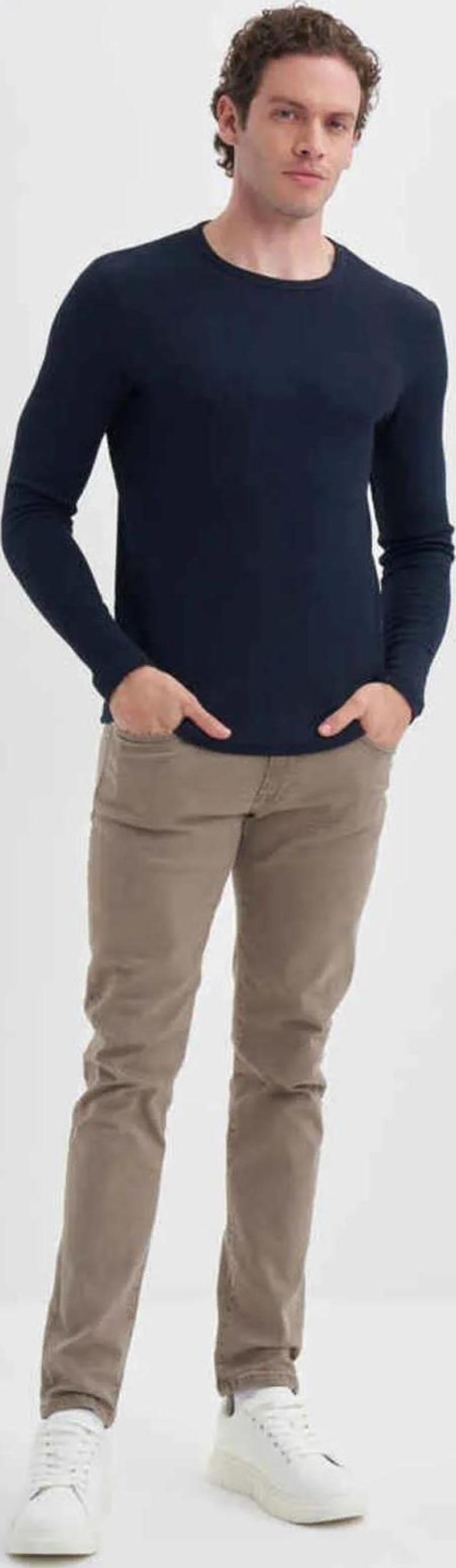 WAFFLE SWEAT ERKEK 5164 LACIVERT