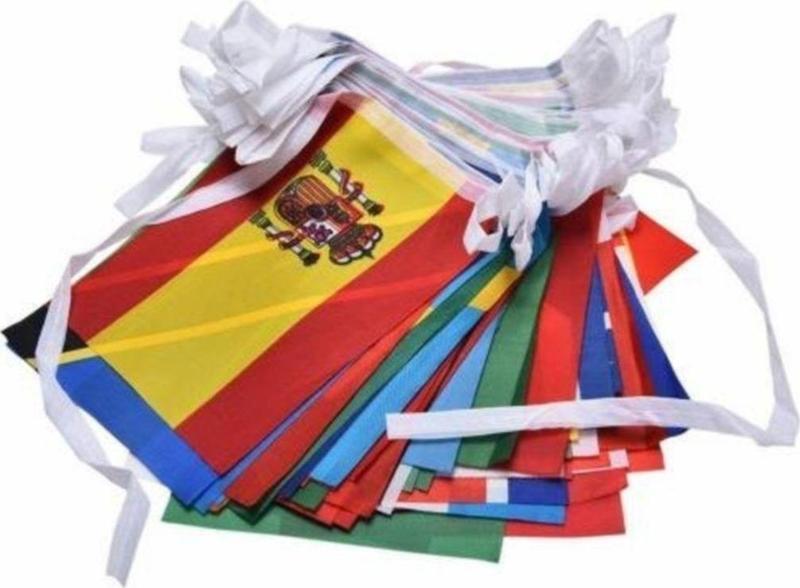 Bayrakal Yabancı Ülke Bayrağı Dizili 20 x 30 cm - 100 Adet