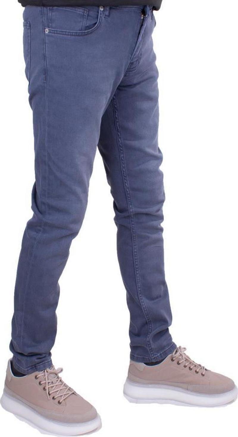 Twister Panama 748-04 Gri Düşük Bel Dar Paça Erkek Jeans Pantolon