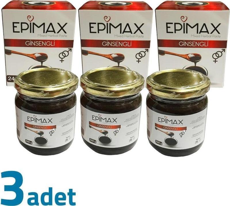 Epimax Ginsengli Bitkisel Karışımlı Macun 3 X 240Gr