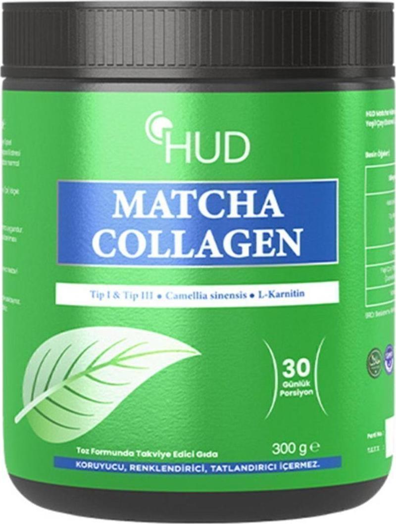 Matcha Kolajen (Tip I Ve Tip Iıı) Ve Yeşil Çay Ekstresi 300 G (30 Günlük Porsiyon)