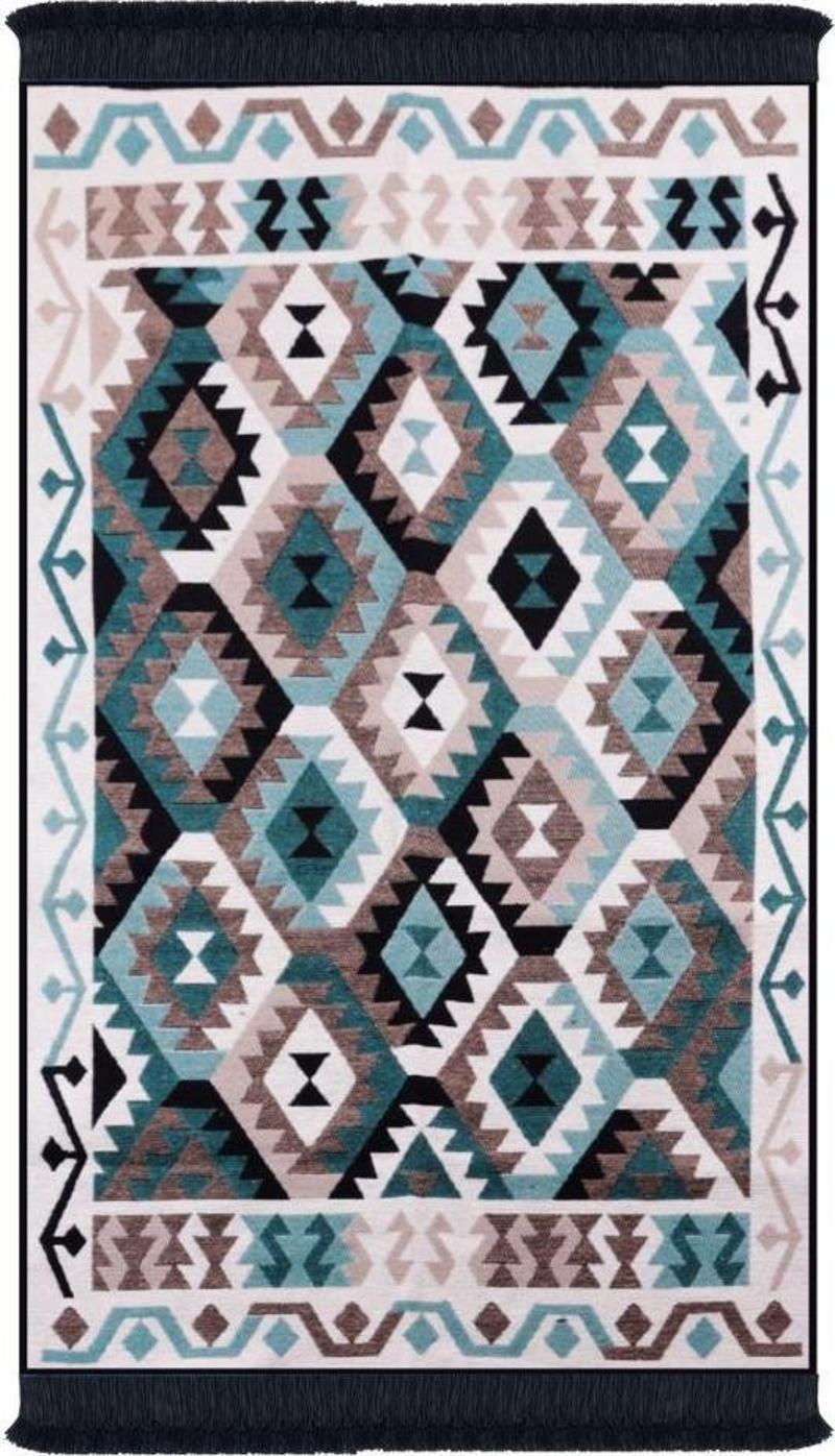 Çift Taraflı Kilim, Makinede Yıkanabilir, Modern Desenli, 120*180 cm, SA1818A