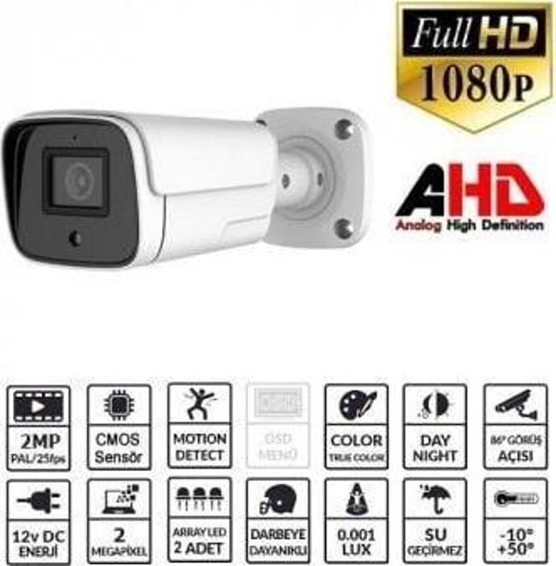 EZ-2040HD 2 MP 3.6MM LENS AHD BULLET KAMERA