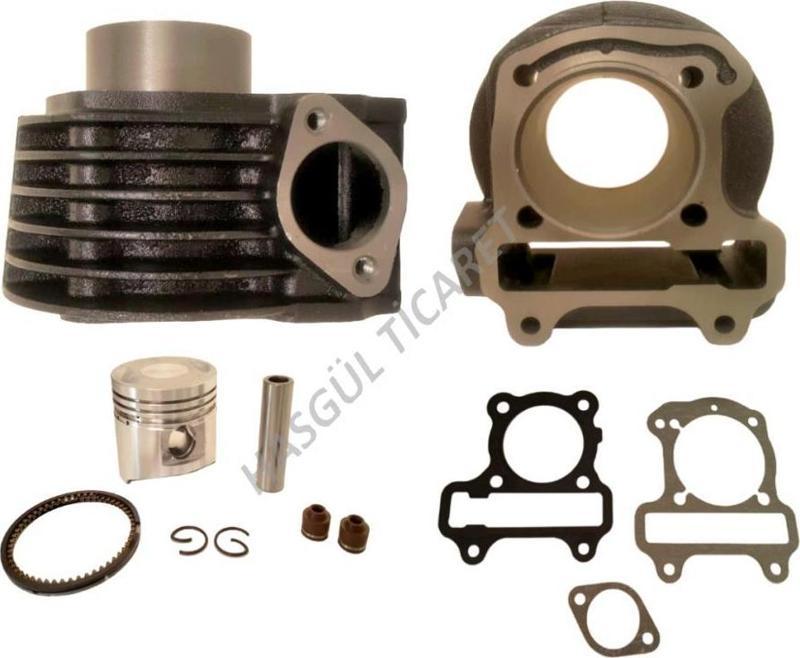 Motorsiklet Activa Silindir Döküm Komple 50mm Alüminyum Atg Sekman Honda Activa Silindir Piston Sekman Conta Takım