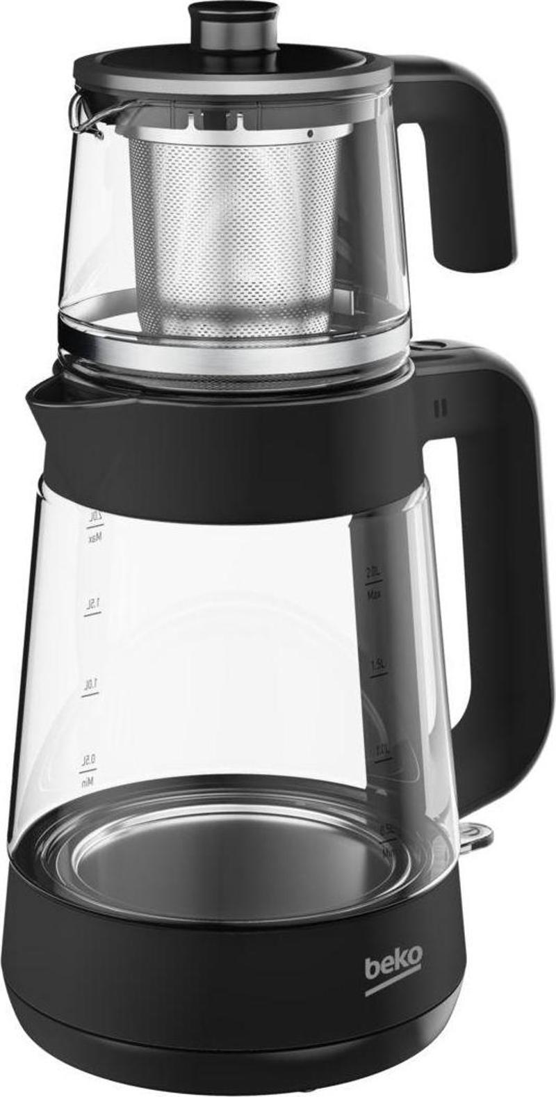 Cm 5964 B Floral 2 L Çay Makinesi Siyah