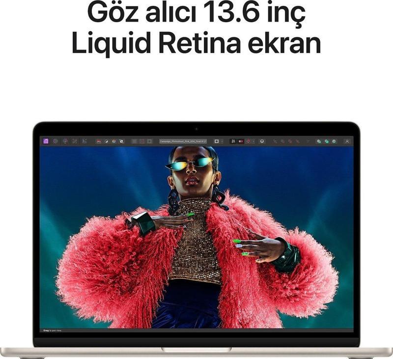 MacBook Air MC8J4TU/A M3 8 CPU 8 GPU 16 GB 256 GB SSD 13.6 MacOS Dizüstü Bilgisayar