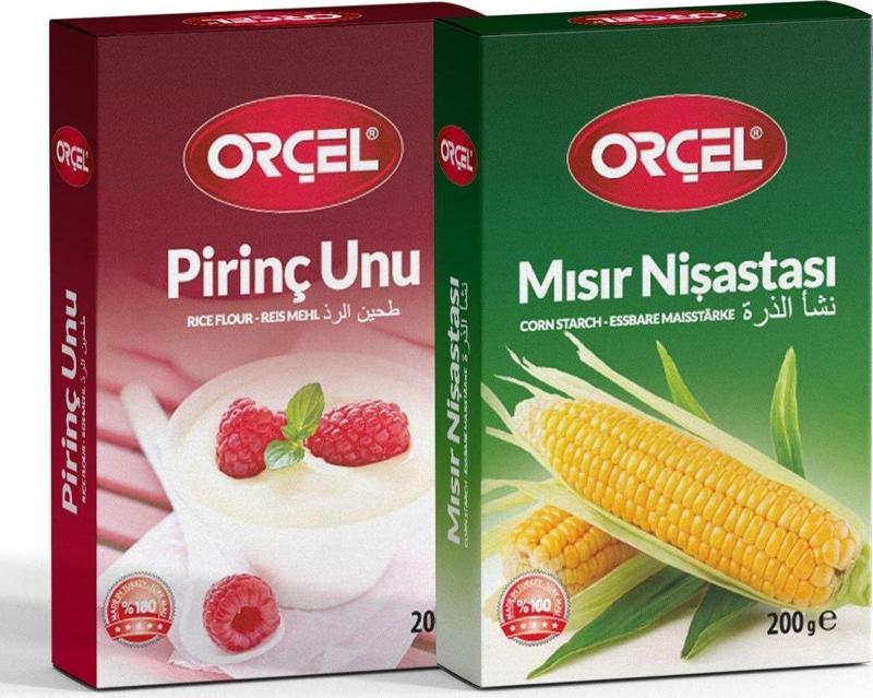 Mısır Nişastası 200 gr + Pirinç Unu 200 gr