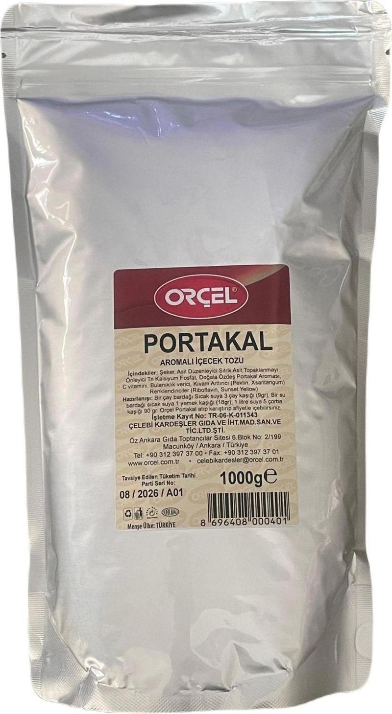 Portakal Aromalı Içecek Tozu Oralet Çay 1 Kg