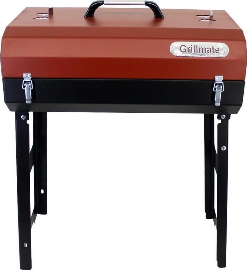 Cookout Katlanır Ayak Kilitli Barbekü Mangal-kırmızı
