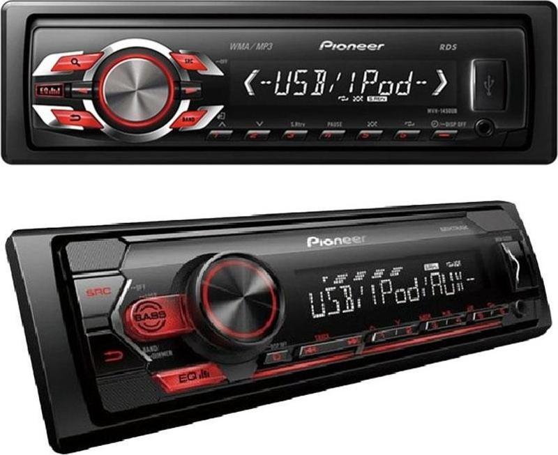 PIONEER MVH-S125UI USB*FM*AUX MEKANİKSİZ KUMANDALI OTO TEYP 4 X 50 WATT 