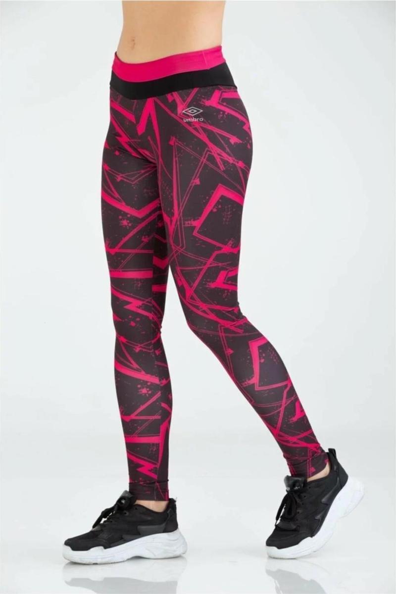 Kadın Dijital Baskılı Tayt Vd-0019 Sea Tights VD-0019/FUCHSIA