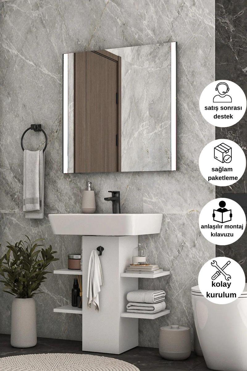 Lavabo Altı Raflı Düzenleyici Banyo Dolabı Lavabo Altı Dolap