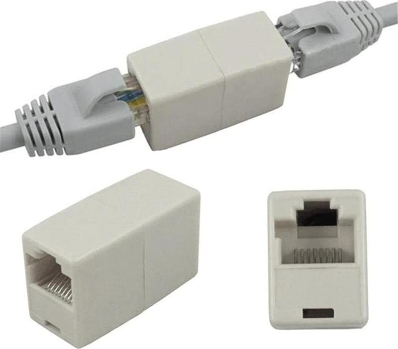 Ayt RJ 45 Dişi Dişi Ara Adaptör Ethernet Kablosu Birleştirici Cat5 Cat6 Destekli İnternet Kablosu Birleştirme Soketi