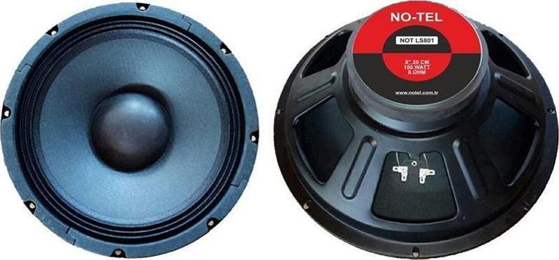 No-Tel NOT-LS801 8 İnç 20 Cm 150 Watt Çıplak Yedek Hoparlör