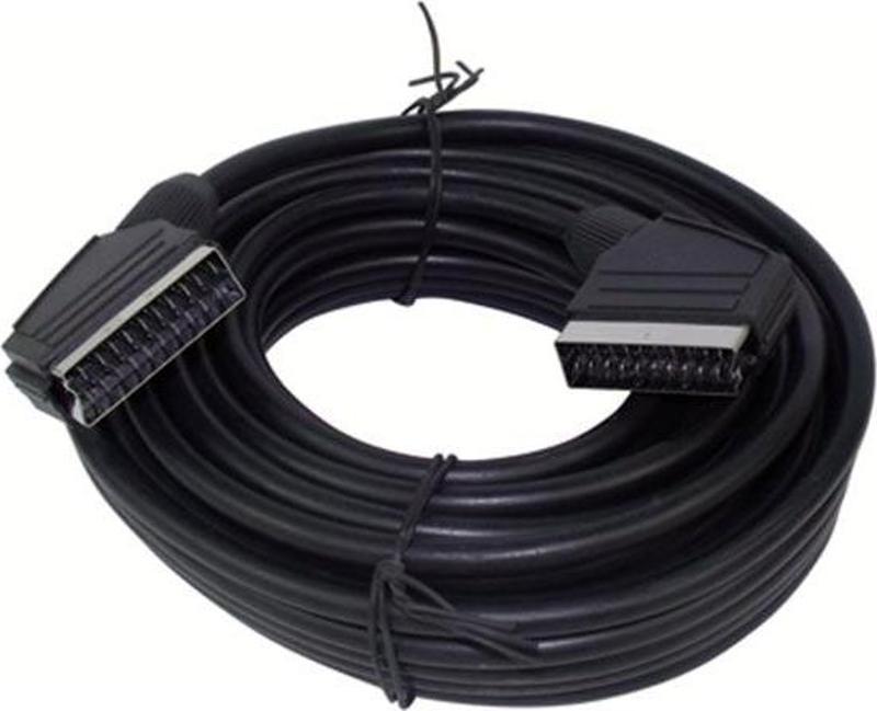 Ayt Scart Scart Kablo 10 Metre Tüplü Televizyon Uydu Cihazı Tv Arası Kablo Scart Girişli Kablo