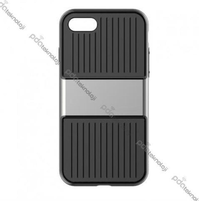Apple iPhone 7 / 8 Plus Travel Series Case Kılıf - Gri