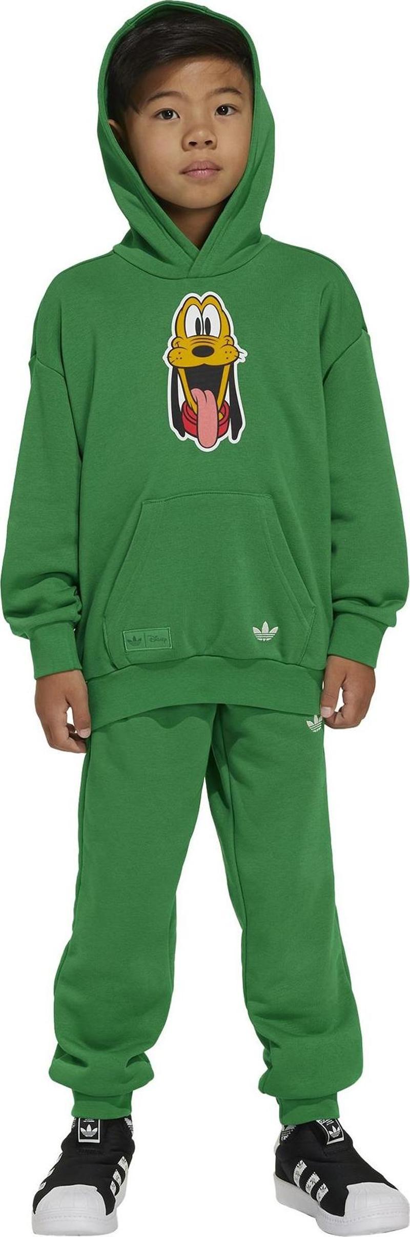 JN7711-C adidas Disney Mickey Mouse Kids &amp;Ccedil;ocuk Eşofman Takımı Yeşil