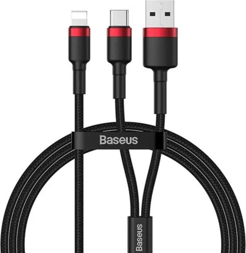 Cafule 2in1 Type C PD,Hızlı Şarj+iPhone Hızlı USB Şarj Kablosu