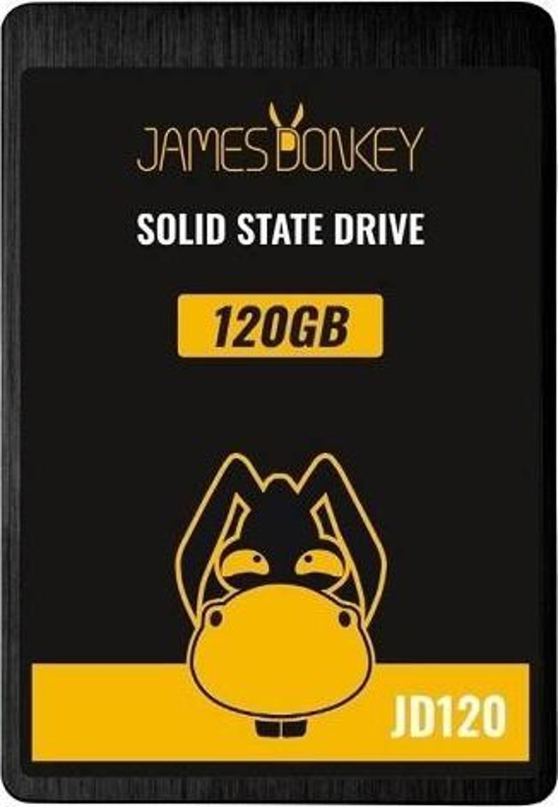 JD120 120GB 2.5" 3D Nand 510MB/440MB/sn SSD Disk - 3 Yıl Birebir Değişim Garantisi