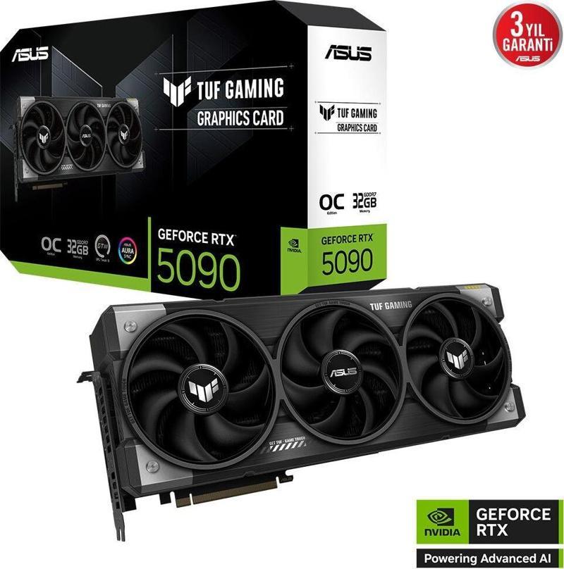 Tuf Gaming Geforce Rtx 5090 Oc 32Gb Gddr7 512 Bit Dlss 4 Ekran Kartı