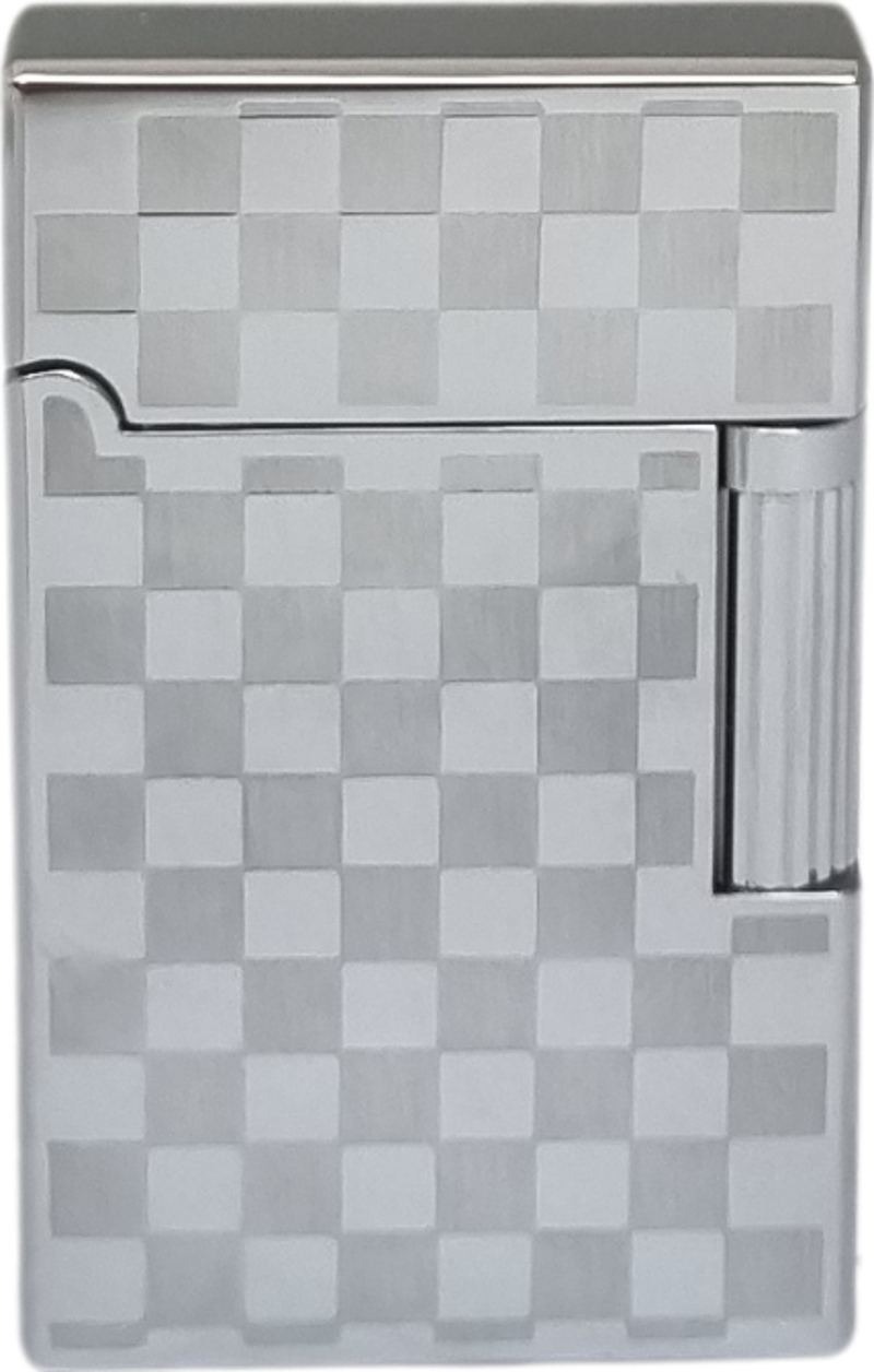 Soft Flame Gümüş Damalı Desen Çakmak
