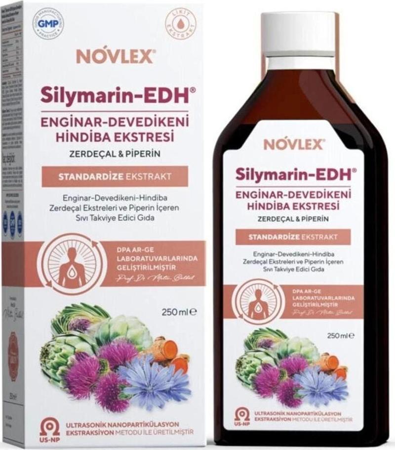 Silymarin-EDH Enginar, Devedikeni, Hindiba, Zerdeçal ve Piperin Ekstraktı 250 Ml (Karaciğer)