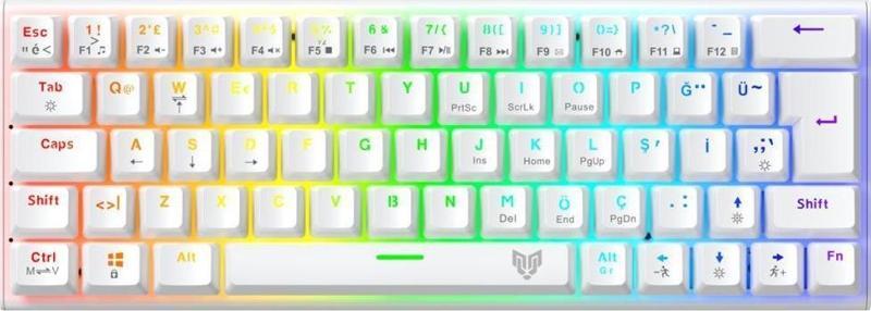 Runner Rgb Mekanik Gaming Oyuncu Klavyesi Blue Switch Q Beya