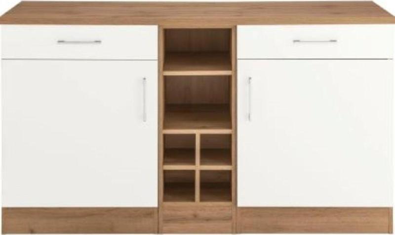 Tdesigno Katya Mutfak Adası Alt Modül 130 Cm Beyaz -Tezgah Dahil