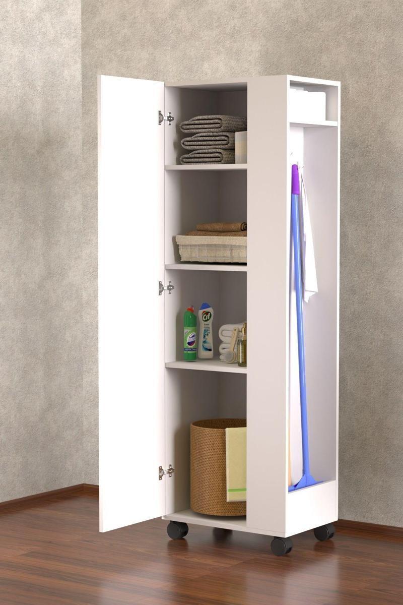 Tdesigno Süpürge-Temizlik Malzeme Dolabı