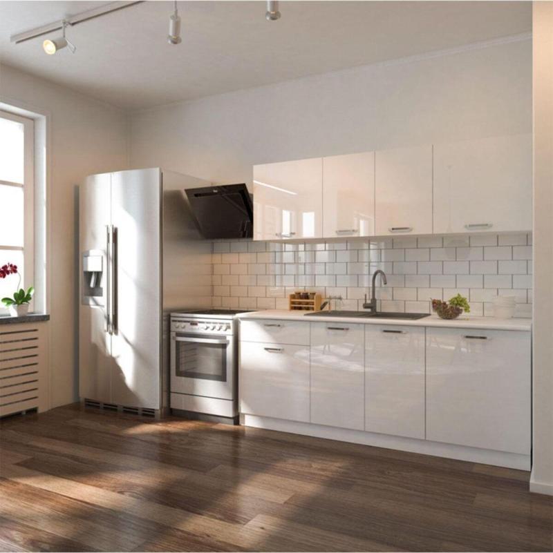Tdesigno Lidya Hazır Mutfak Dolabı 200 Cm/ Beyaz/ Tezgah Dahil Değil