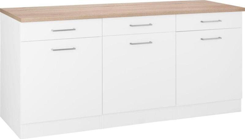 Tdesigno Ares Mutfak Çekmeceli Alt Modül 180 Cm Beyaz Tezgah Dahil